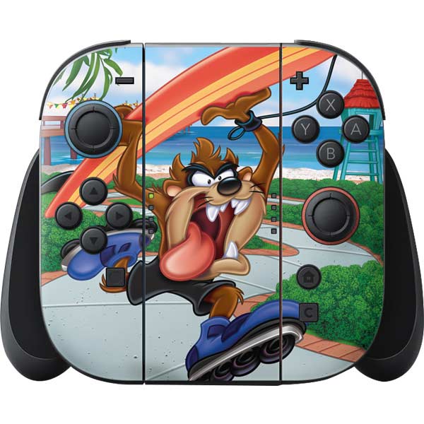Looney Tunes Tasmanian Devil Surfboard Nintendo Skins