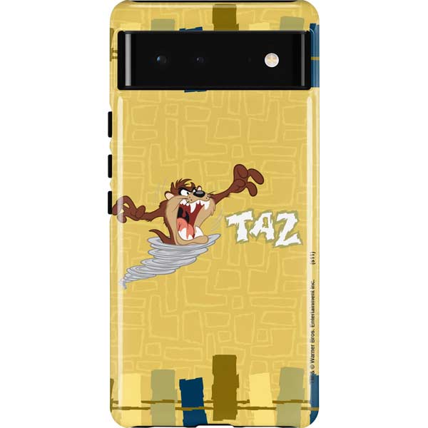 Looney Tunes Tasmanian Devil Swirl Cream Pixel Cases