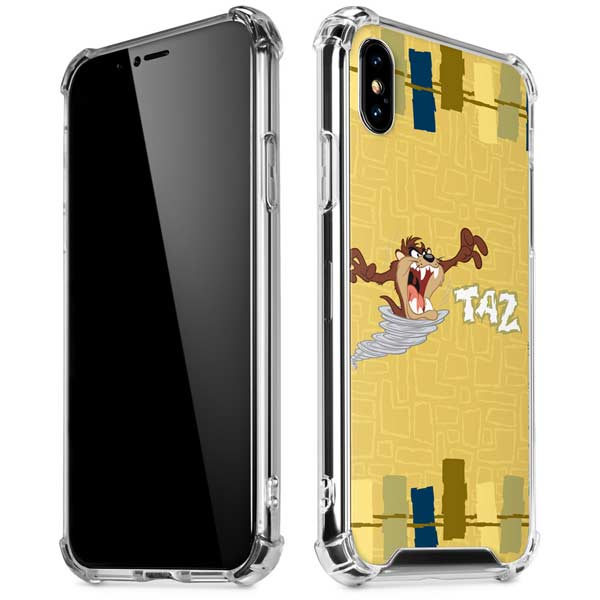 Looney Tunes Tasmanian Devil Swirl Cream iPhone X/XS Clear Case