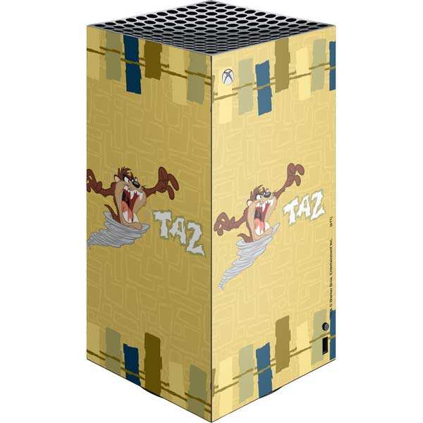 Looney Tunes Tasmanian Devil Swirl Cream Xbox Series X Skins