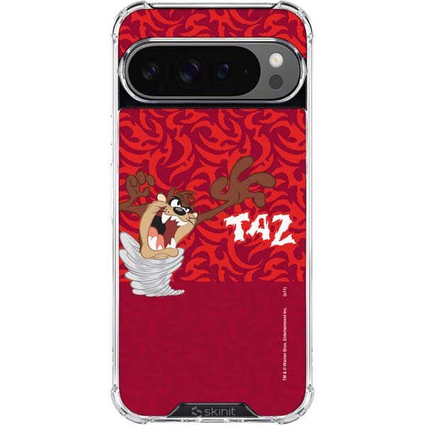 Looney Tunes Tasmanian Devil Swirl Google Pixel 10 Pro XL Clear Case