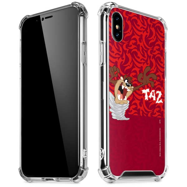 Looney Tunes Tasmanian Devil Swirl iPhone X/XS Clear Case