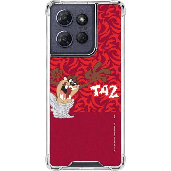 Looney Tunes Tasmanian Devil Swirl Moto G 5G (2025) Clear Case