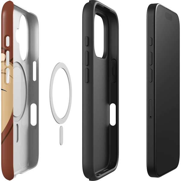 Looney Tunes Tasmanian Devil Up Close iPhone 16 Magsafe Impact Case