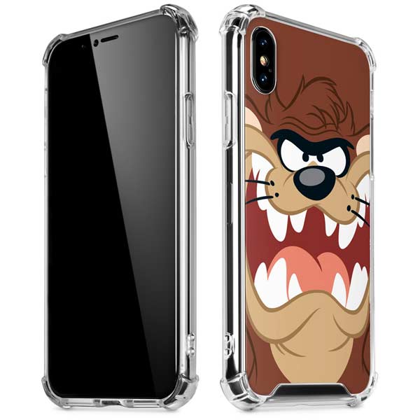 Looney Tunes Tasmanian Devil Up Close iPhone X/XS Clear Case