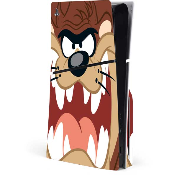 Looney Tunes Tasmanian Devil Up Close PlayStation PS5 Skins