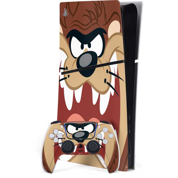 Looney Tunes Tasmanian Devil Up Close PlayStation PS5 Skins