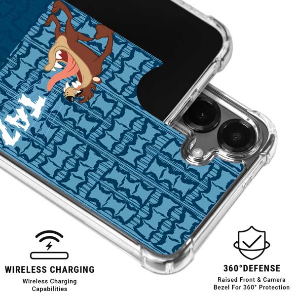 Looney Tunes Tasmanian Devil Yell Galaxy S26 Plus Clear Case