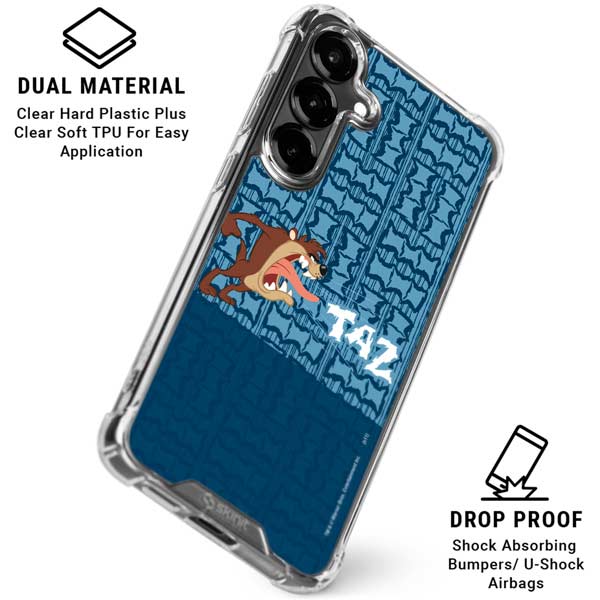 Looney Tunes Tasmanian Devil Yell Galaxy S26 Plus Clear Case