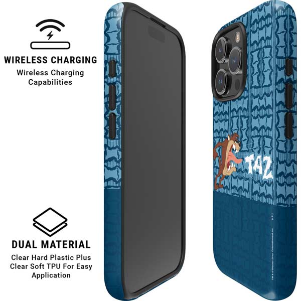 Looney Tunes Tasmanian Devil Yell iPhone 16 Pro Magsafe Impact Case