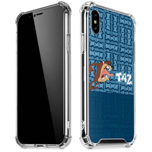 Looney Tunes Tasmanian Devil Yell iPhone X/XS Clear Case