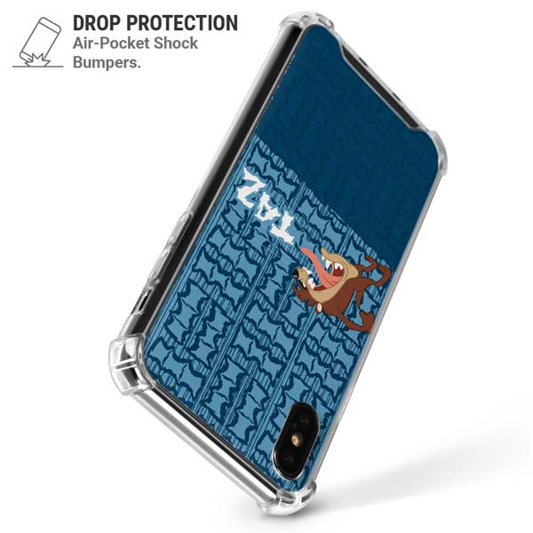 Looney Tunes Tasmanian Devil Yell iPhone X/XS Clear Case