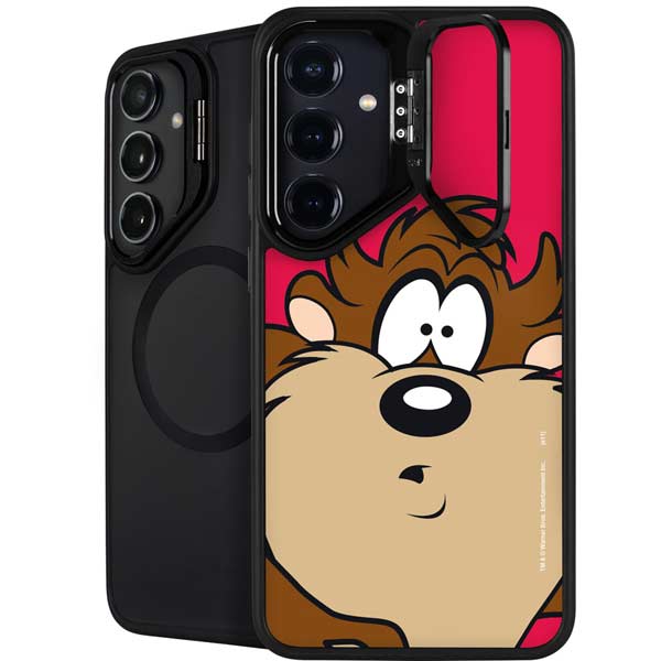 Looney Tunes Tasmanian Devil Zoomed In Galaxy S26 Kickstand Case