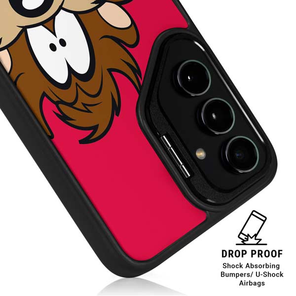 Looney Tunes Tasmanian Devil Zoomed In Galaxy S26 Kickstand Case
