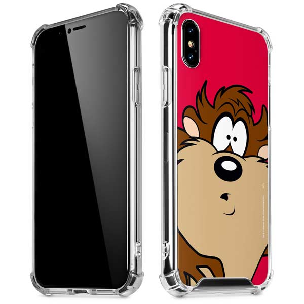 Looney Tunes Tasmanian Devil Zoomed In iPhone X/XS Clear Case