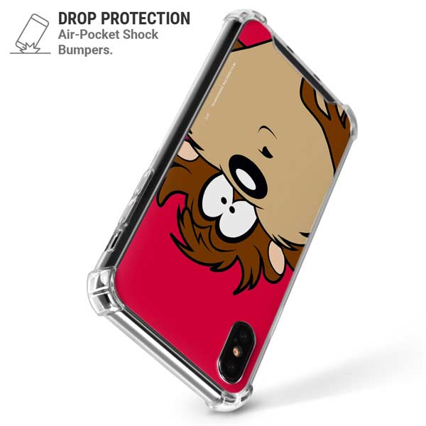 Looney Tunes Tasmanian Devil Zoomed In iPhone X/XS Clear Case