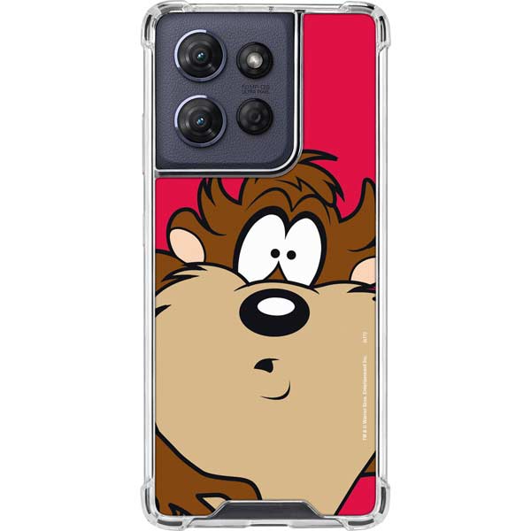 Looney Tunes Tasmanian Devil Zoomed In Moto G 5G (2025) Clear Case
