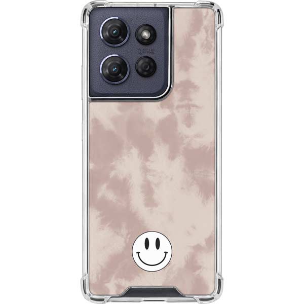 Taupe Tie Dye Moto G Play 5G (2025) Clear Case