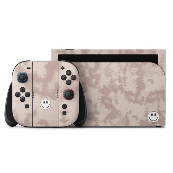 Taupe Tie Dye Nintendo Skins