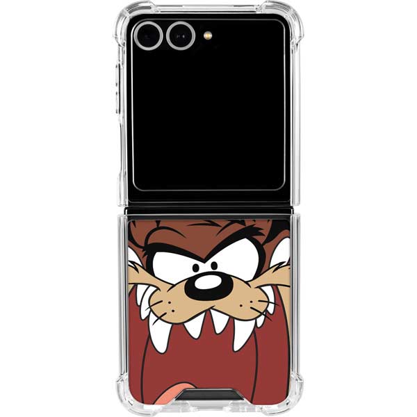 Looney Tunes Taz Galaxy Z Flip7 Clear Case
