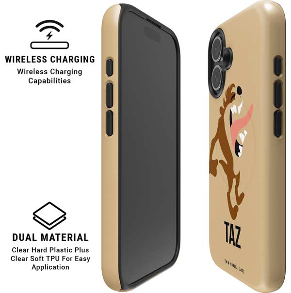Looney Tunes Taz Identity iPhone 16 Magsafe Impact Case