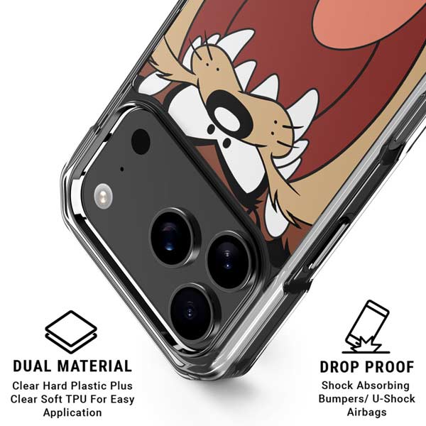 Looney Tunes Taz iPhone 17 Pro Clear Case