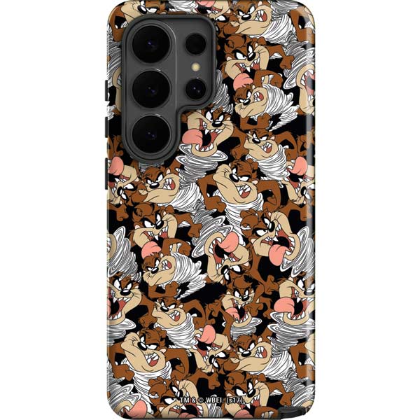 Looney Tunes Taz Super Sized Pattern Galaxy S26 Ultra Impact Case