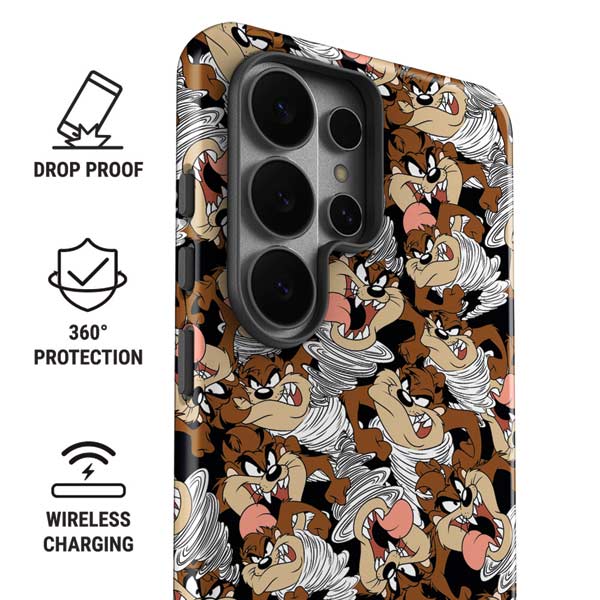 Looney Tunes Taz Super Sized Pattern Galaxy S26 Ultra Impact Case