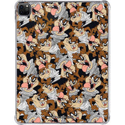 Looney Tunes Taz Super Sized Pattern iPad Pro 11in (2024) Clear Case
