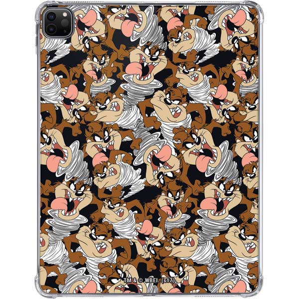 Looney Tunes Taz Super Sized Pattern iPad Pro 11in (2024) Clear Case