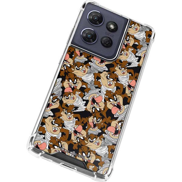 Looney Tunes Taz Super Sized Pattern Moto G 5G (2025) Clear Case