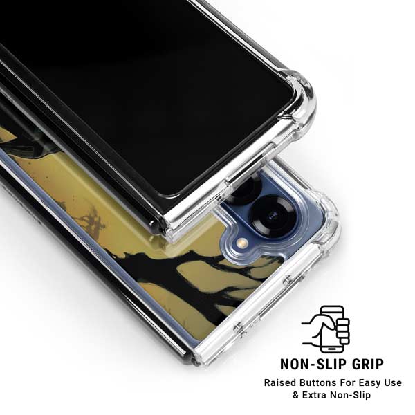 Marvel Black Panther TChalla King of Wakanda Galaxy Z Fold7 Clear Case