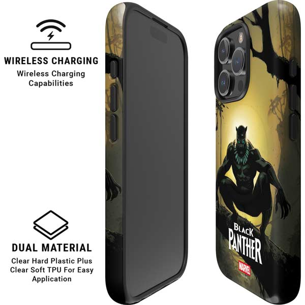 Marvel Black Panther TChalla King of Wakanda iPhone 16 Pro Max Magsafe Impact Case