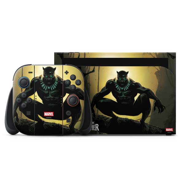 Marvel Black Panther TChalla King of Wakanda Nintendo Switch 2 (2025) with Joy-Con Skin