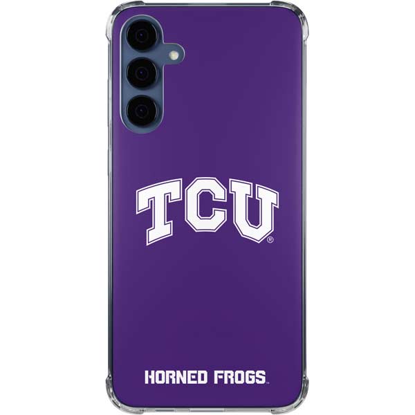 Texas Christian University TCU Horned Frogs Galaxy A35 5G Clear Case
