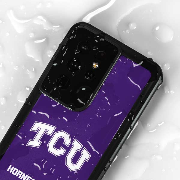 Texas Christian University TCU Horned Frogs Galaxy S24 Ultra Waterproof Case
