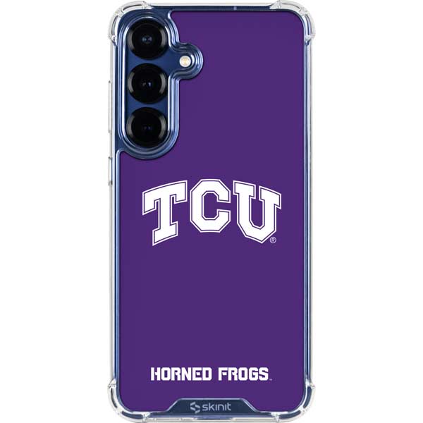 Texas Christian University TCU Horned Frogs Galaxy S25 Plus Clear Case
