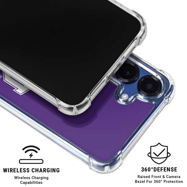 Texas Christian University TCU Horned Frogs Galaxy S25 Plus Clear Case