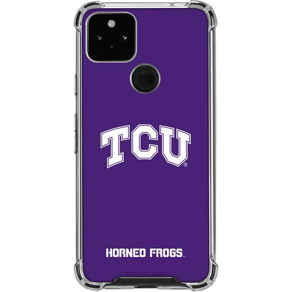 Texas Christian University TCU Horned Frogs Google Pixel 4a 5G Clear Case