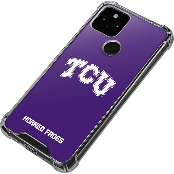 Texas Christian University TCU Horned Frogs Google Pixel 4a 5G Clear Case