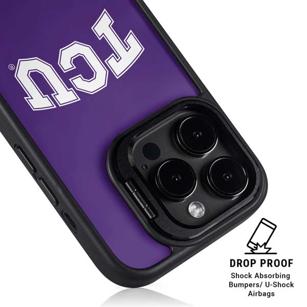 Texas Christian University TCU Horned Frogs iPhone 14 Pro Kickstand Case