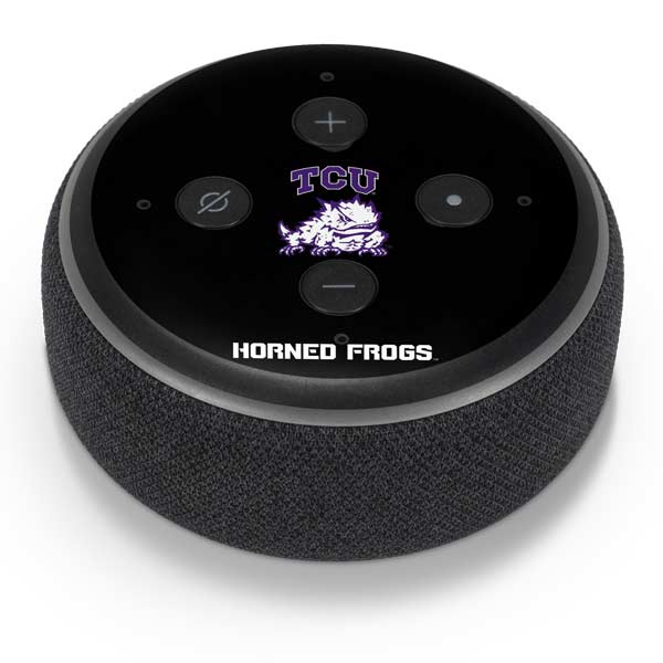 Texas Christian University TCU Horned Frogs Logo Amazon Echo Dot Skin