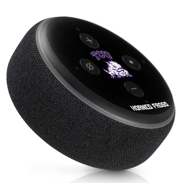 Texas Christian University TCU Horned Frogs Logo Amazon Echo Dot Skin