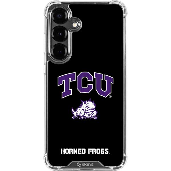Texas Christian University TCU Horned Frogs Logo Galaxy S26 Clear Case