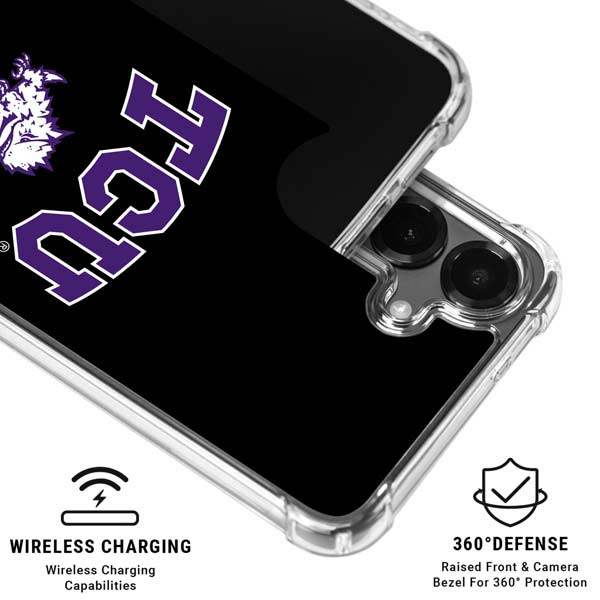 Texas Christian University TCU Horned Frogs Logo Galaxy S26 Clear Case