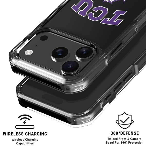 Texas Christian University TCU Horned Frogs Logo iPhone 17 Pro Clear Case
