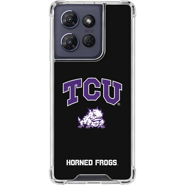 Texas Christian University TCU Horned Frogs Logo Moto G 5G (2025) Clear Case