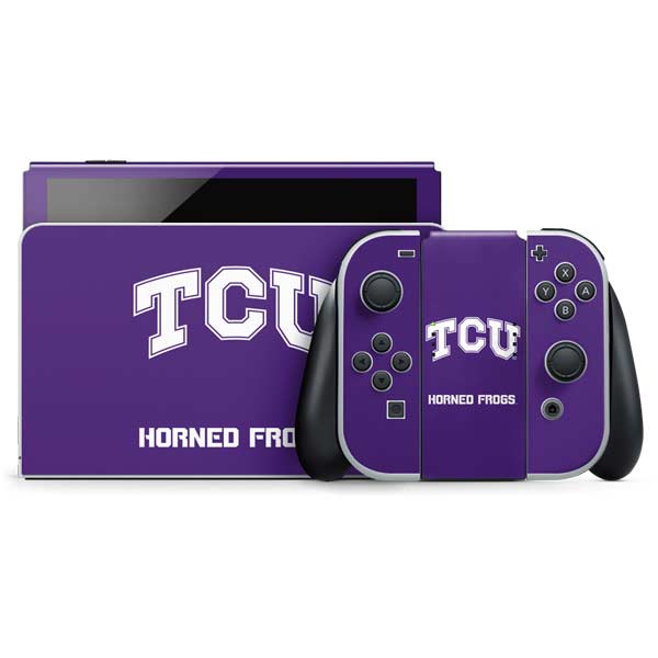 Texas Christian University TCU Horned Frogs Nintendo Switch OLED (2021) Skin