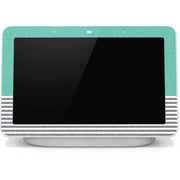 Teal and Grey Stripes Google Home Hub Skin