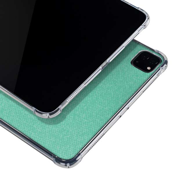Teal and Grey Stripes iPad Cases